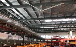 工业吊扇7米,促使仓库内空气的循环和达到去湿效果【广州奇翔】